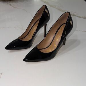 Sam Edelman Black Patent Pointed-Toe High Heel Pumps - Women's | 10.5